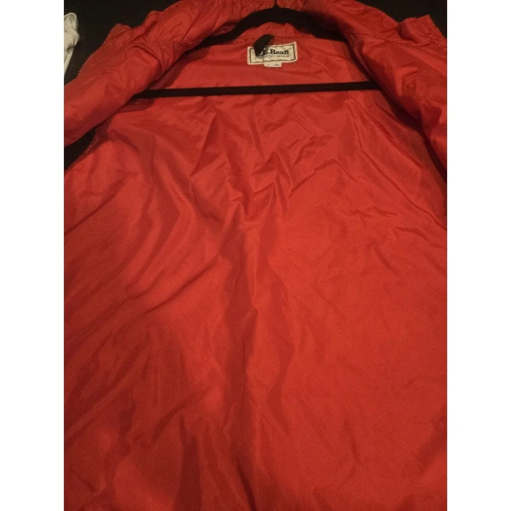 Vintage L.L.Bean Freeport Maine Red Puffer Vest YKK Zip Men's L/XL